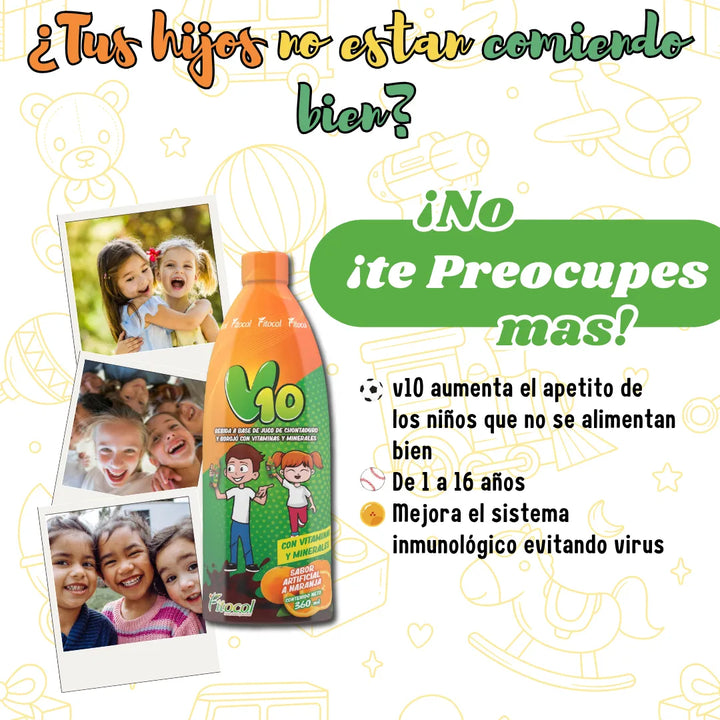 V10 Multivitamínico Niños 360ml - Imagen 4