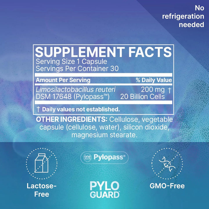 Cápsulas Pyloguard Con L Reuteri 30 Para Comodidad Digestiva - Imagen 6