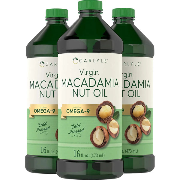 Aceite De Nuez De Macadamia Prensado En Frio 473 Ml X 3 Und Carlyle Premium