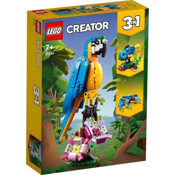 Lego Creator 3en1 Loro Exótico 31136 Set De Construcción 253 Piezas