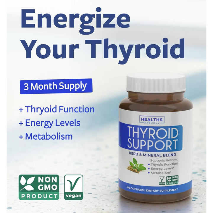 Apoyo Tiroideo Natural 180 Cápsulas Energía Raíz De Ashwagan - Imagen 2