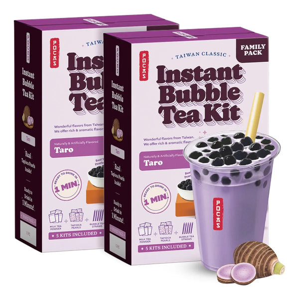 Kit De Té De Burbujas Instantáneo Con Perlas De Tapioca 2 Unidades Sabores Premium