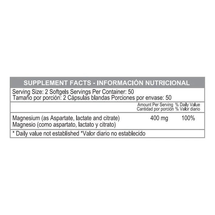 Super Magnesio 100 Softgels  Sin Sabor - Imagen 2