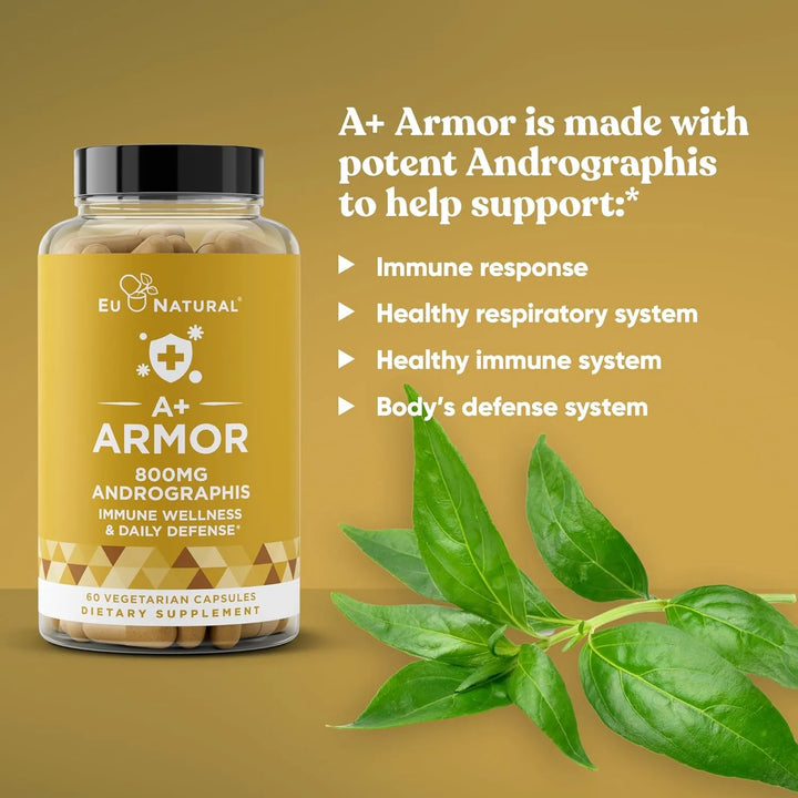 Cápsulas Suaves De Andrographis 800 Mg Para Sistema Inmunoló - Imagen 4