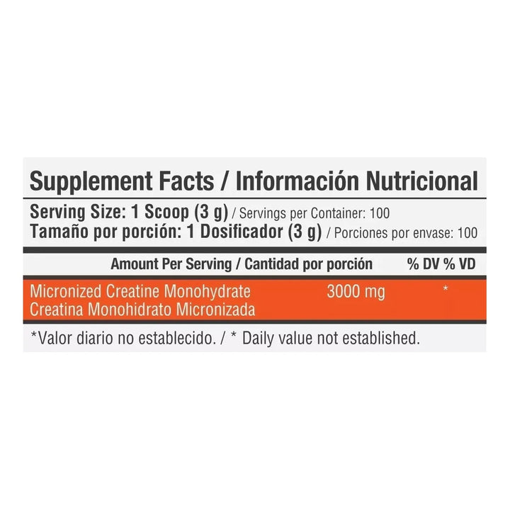 Creatina Monohidratada 3000 300 Gramos Healthy Sports 300gr 300 Gr - Imagen 2