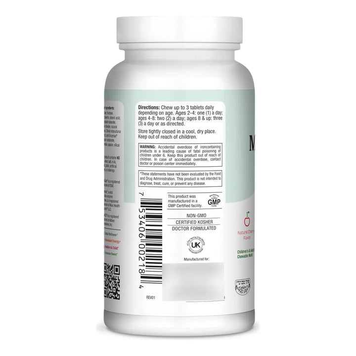 Multivitamínico Masticable Para Niños Y Adultos Con Sabor A - Imagen 3