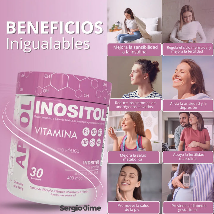 Inositol En Polvo 450g Ansiedad Depresión Insomnio Myoinocitol Concentración Memoria Ánimo Serotonina Sistema Nervioso Equilibrio Emocional Natural - Imagen 3