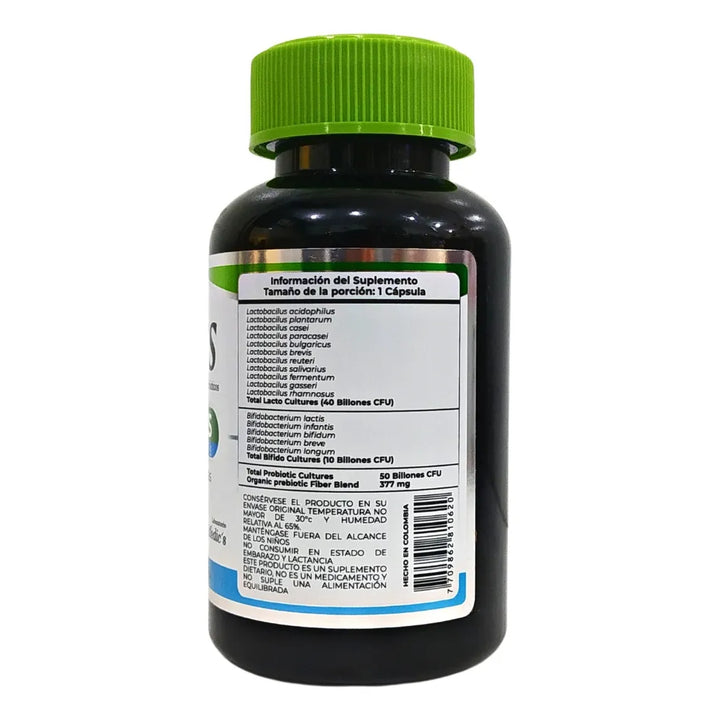 Biotics X30 Caps - Fito Medics Probiótico Prebiótico - Imagen 2