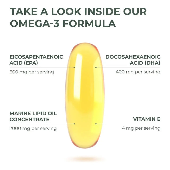 Aceite De Pescado Omega 3 30 Cápsulas Suaves 1000 Mg Epa Dha - Imagen 4