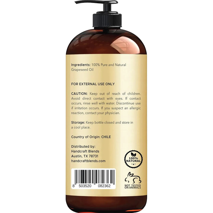 Aceite Semilla De Uva Artesanal 100% Puro Natural 473 Ml - Imagen 3