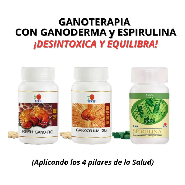Cápsulas Ganoderma + Espirulina La Original Algas Marinas Y Ganoderma - Imagen 2
