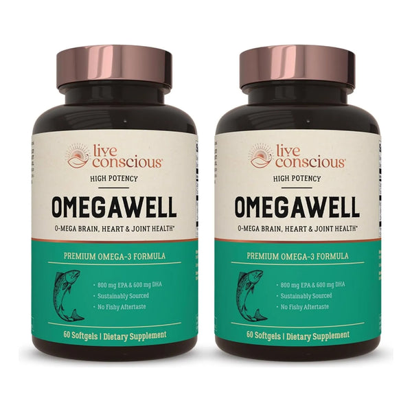 Aceite De Pescado Omegawell Epa Dha Corazon Cerebro 120 Cap - Imagen 1