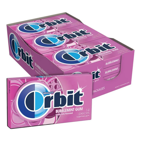 Chicle Orbit Sin Azucar Sabor Fresco 12 Unidades Paquetes Individuales