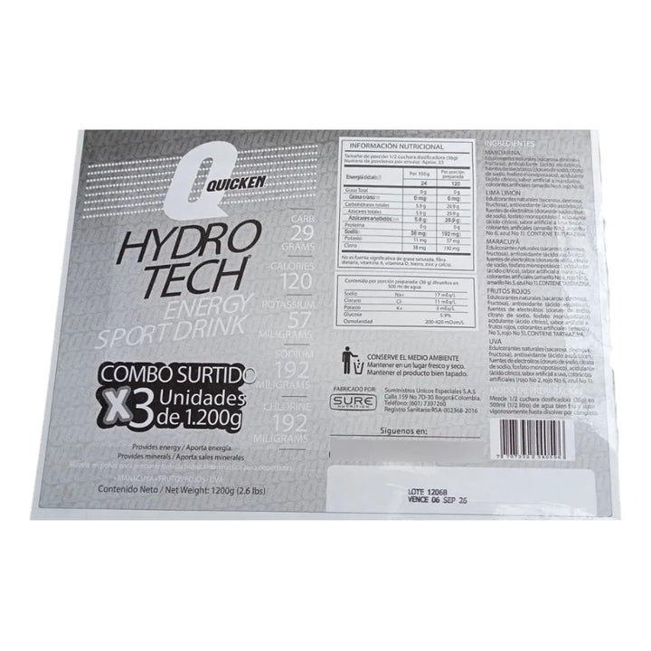 Hidratante Energética Hydrotech Variado 1200g Shaker Whey - Imagen 10