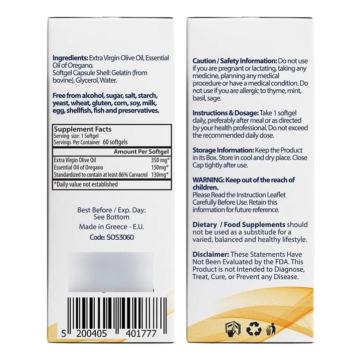 Cápsulas Blandas De Aceite De Orégano 130 Mg De Carvacrol 15 - Imagen 6