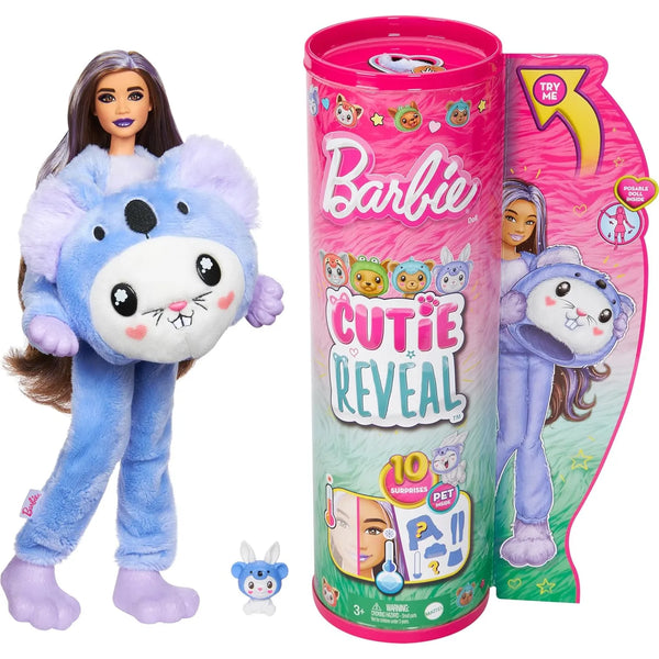 Barbie Muñeca Cutie Reveal Peluche De Conejo Y 10 Sorpresas Incluye Accesorios