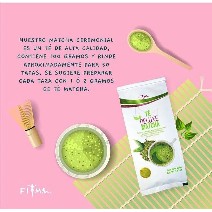 Té Matcha Deluxe Autentico Fit Sin Sabor - Imagen 4