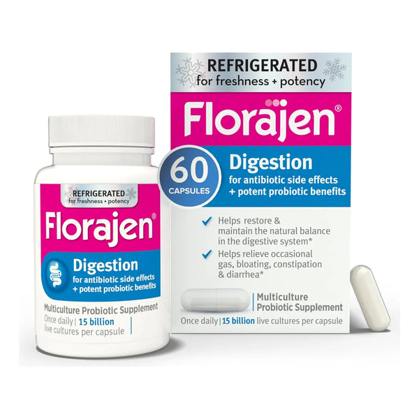 Cápsulas Probióticas Florajen 3 60 Und 450 Mg Sin Gluten - Imagen 1