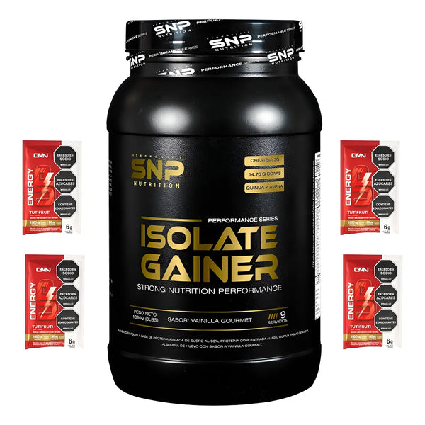 Proteina Isolate Gainer 3 Lbs Vainilla Gourmet - Imagen 1