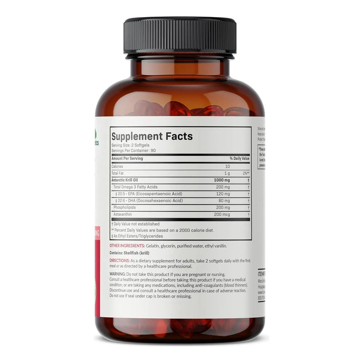 Aceite De Krill Antartico Con Omega-3s Epa Dha 180 Cap - Imagen 2