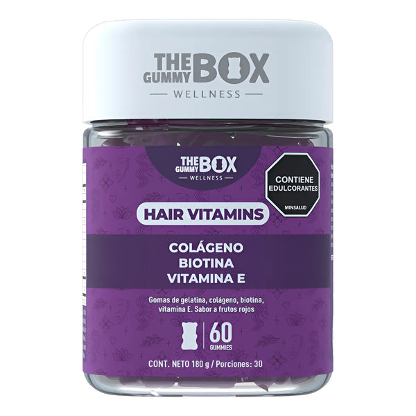 The Gummy Box Hair Vitamins Colageno Hidrolizado + Biotina Frutos Rojos - Imagen 1