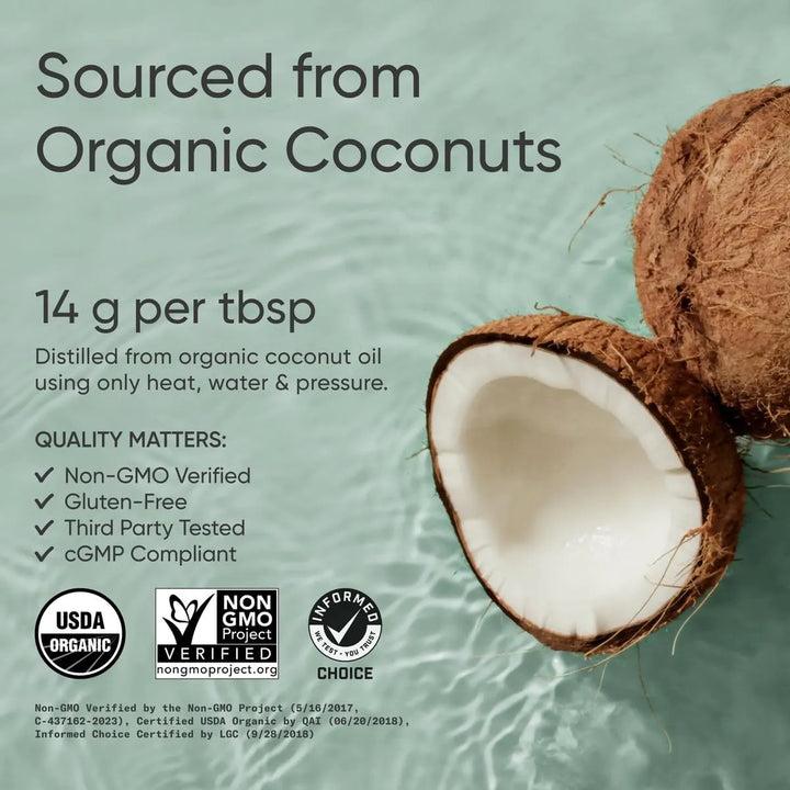 Aceite Mct Premium De Cocos Orgánicos Ideal Para Café Cetogé - Imagen 2
