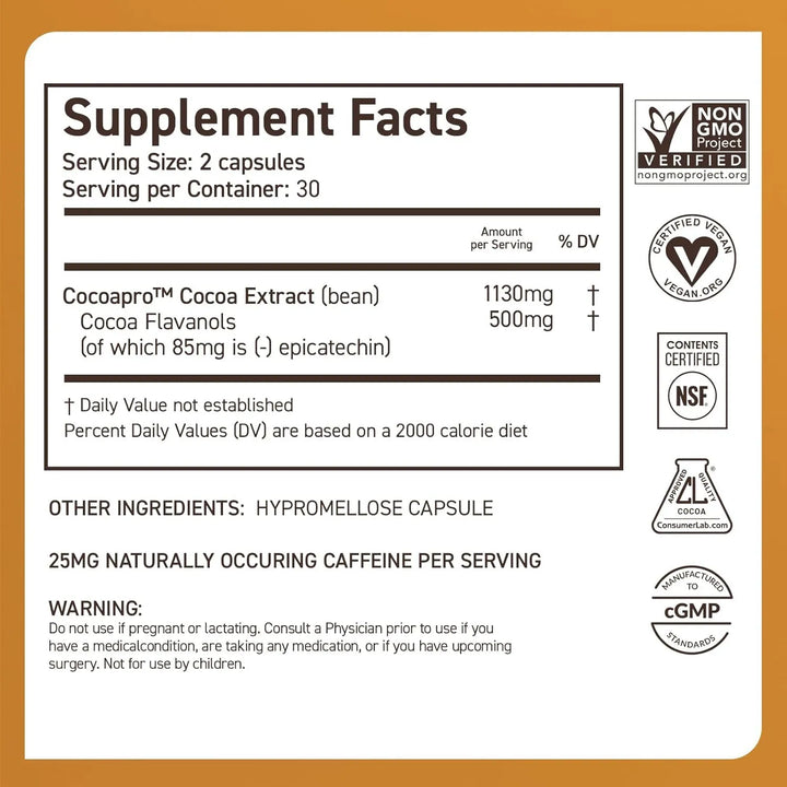 Cápsulas De Cacao 500 Mg Para Salud Cardiovascular Y Circula - Imagen 9