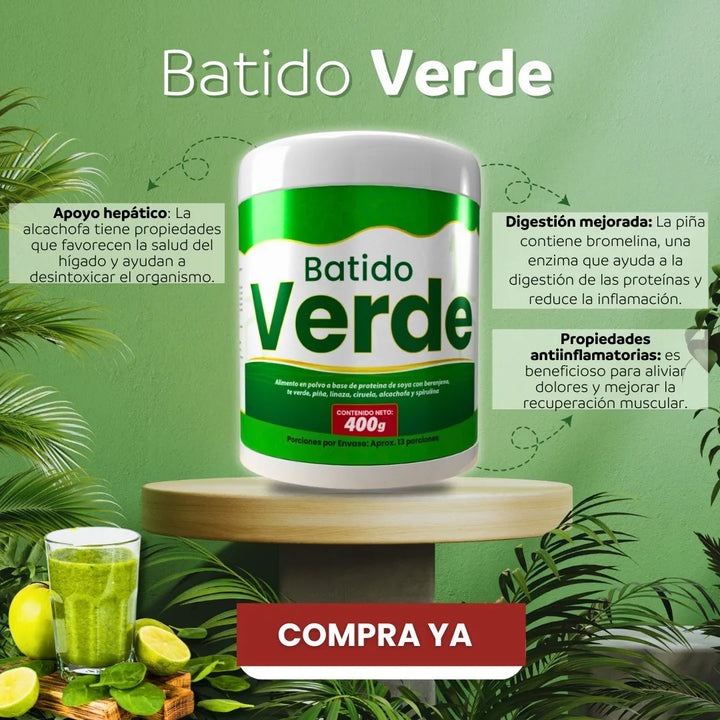 Batido Verde Detox Natural - Imagen 4