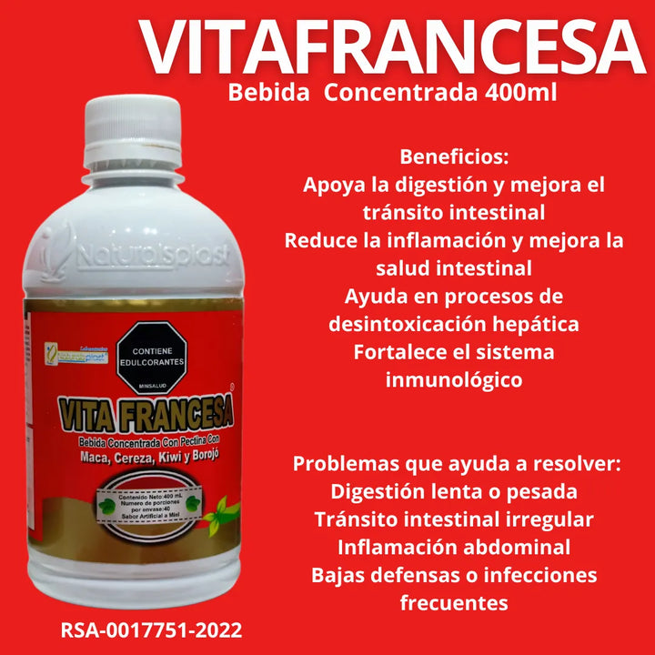 Kit Vitafrancesa Maca Jaleareal Frutos Rojos - Imagen 4