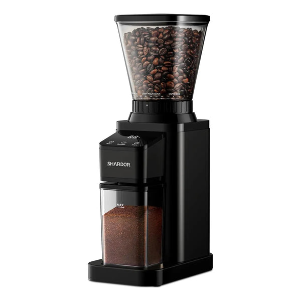 Molinillo De Café Profesional Con Rebabas Cónicas 48 Ajustes Negro - Imagen 1