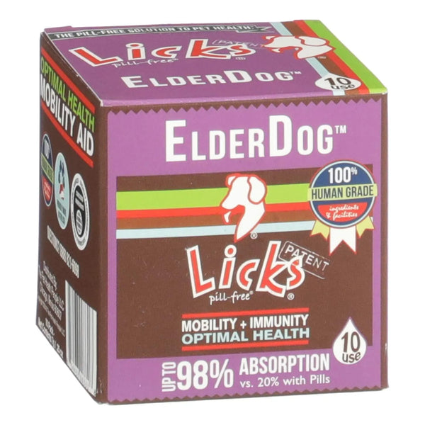 Licks ElderDog Suplemento Articular E Inmunologico Para Perros Mayores Sabor Pollo 10 Usos