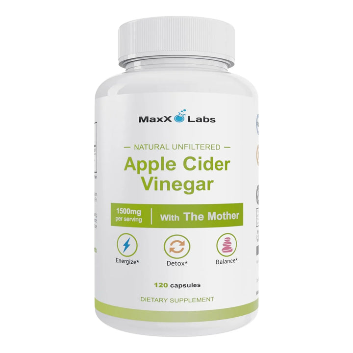 Cápsulas De Vinagre De Sidra De Manzana Con Madre 1500 Mg Me - Imagen 8