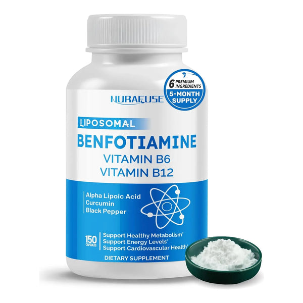 Benfotiamina Liposomal 600 Mg Vitamina B6 B12 Ácido Alfa Lip - Imagen 1