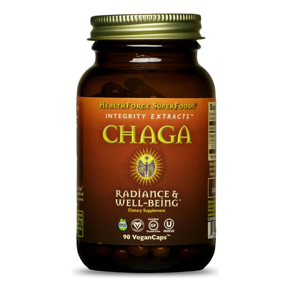 Cápsulas De Chaga Integridad Extractos 90 Unidades 100 Natural Refuerza Inmunidad Y Vitalidad