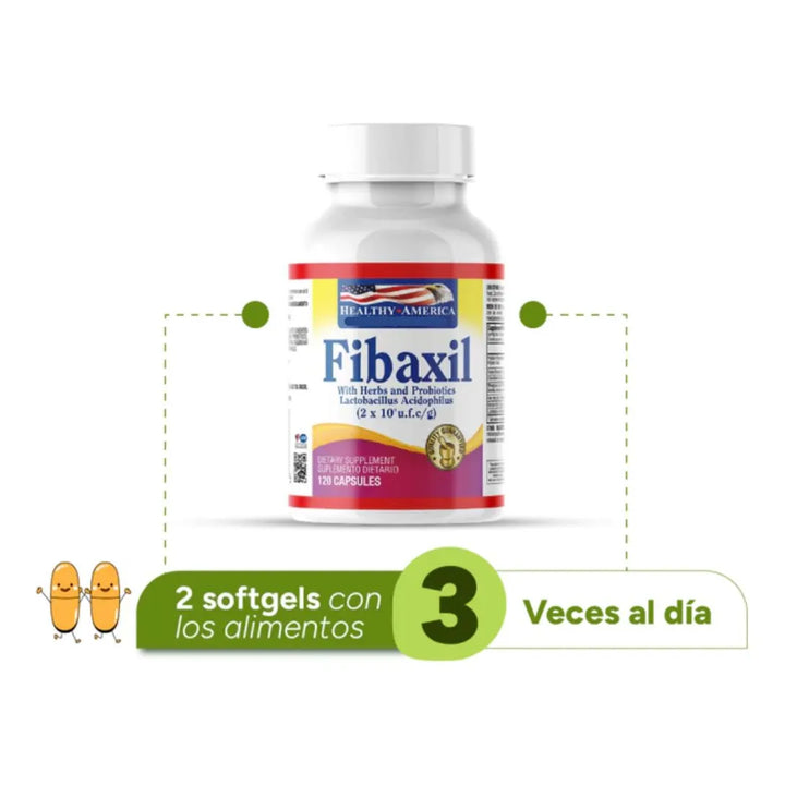 Fibaxil 120 Cap Healthy America Sin Sabor - Imagen 4