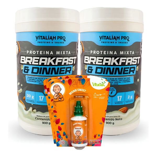 Proteína Mixta B & D X2 Vitaliah Pro + Gotero Monk 30ml - Imagen 1