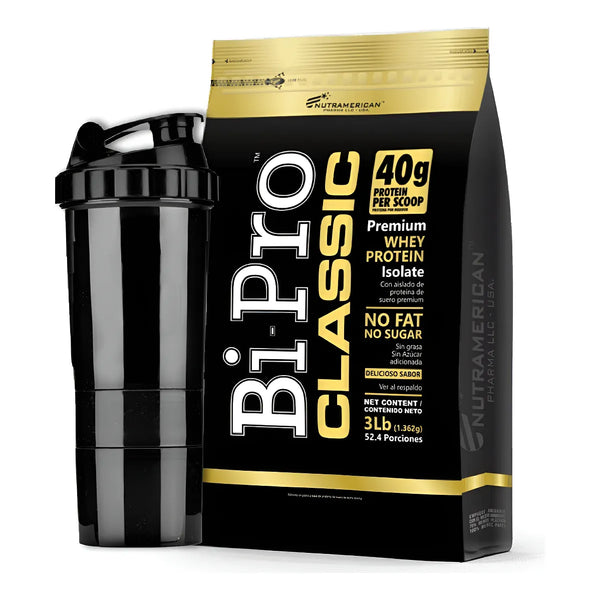 Bipro Proteina 3lb + Shaker Vainilla - Imagen 1