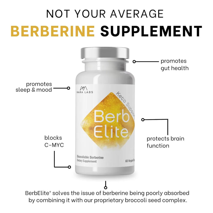 Berberina Hcl 350 Mg Con Complejo De Semillas De Brócoli Par - Imagen 7