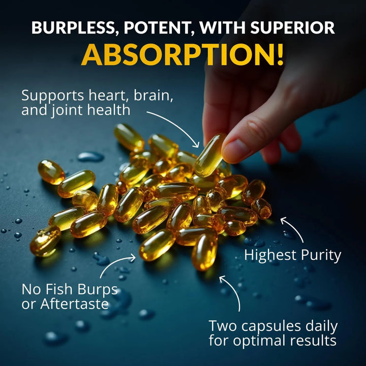 Aceite De Pescado Omega 3 120 Cápsulas Propiedades Articular - Imagen 3