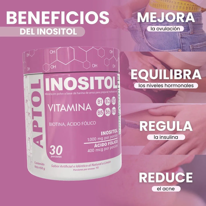 Inositol En Polvo 450g Ansiedad Depresión Insomnio Myoinocitol Concentración Memoria Ánimo Serotonina Sistema Nervioso Equilibrio Emocional Natural - Imagen 2