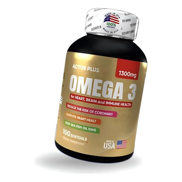 Fish Oil Omega 3 Dha Epa 1300mg 100 Softge Aceite De Pescado N/a - Imagen 1