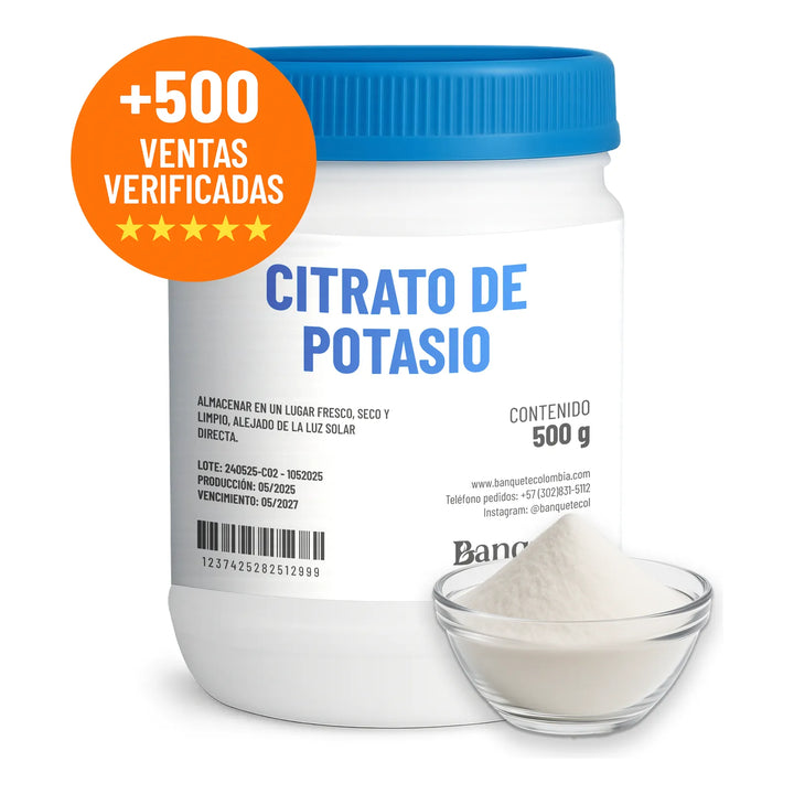 Citrato De Potasio 500gr - Imagen 3