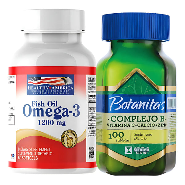 Omega 3 Healthy America + Complejo B - Imagen 1