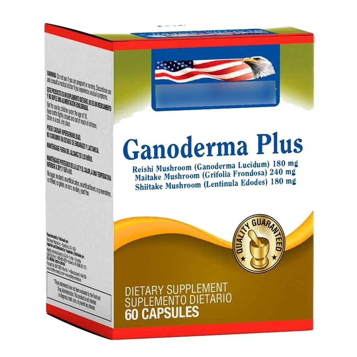 Ganoderma Plus (60 Softgels) Maitake Shiitake Reishi - Imagen 3