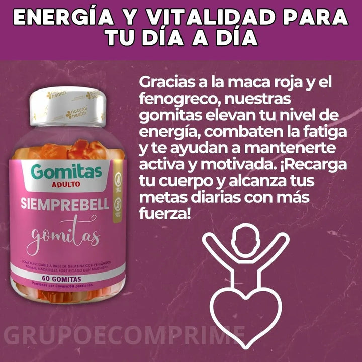 Gomitas Bbl Aguaje Maca Fenogre Frutal - Imagen 3