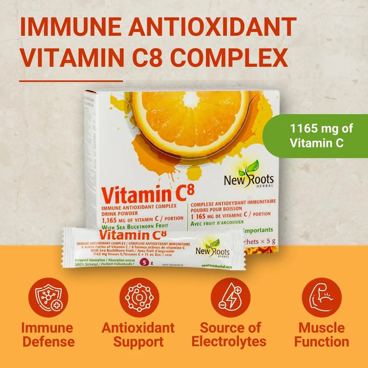 Vitamina C En Polvo 30 Bolsitas 1165 Mg Apoyo Inmunológico 8 - Imagen 2