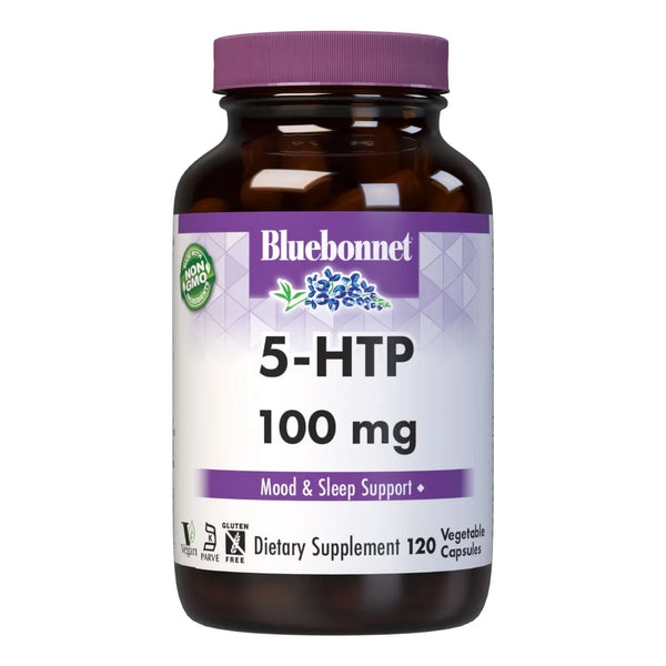 5-HTP Hidroxitriptofán 100 Mg Soporte Neurotransmisores Estado Ánimo Vegano