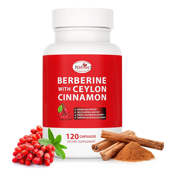 Berberina 1700 Mg Canela Ceilán Regaliz 120 Cap Control Peso - Imagen 1