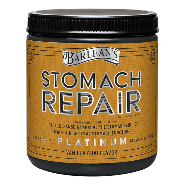 Barlean's Suplemento Polvo Salud Intestinal Reparacion Estomago Fibra Apoyo Digestivo Vainilla Chai