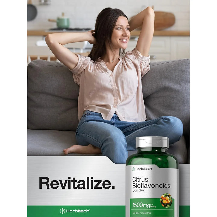 Bioflavonoides Cítricos 1500 Mg 300 Cápsulas Fórmula Vegetar - Imagen 6